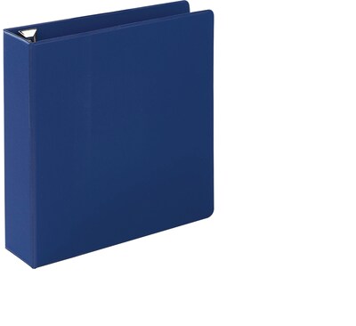 Quill Brand® Heavy Duty 2 3 Ring Non View Binder, Easy Open D Rings, Blue (780402)