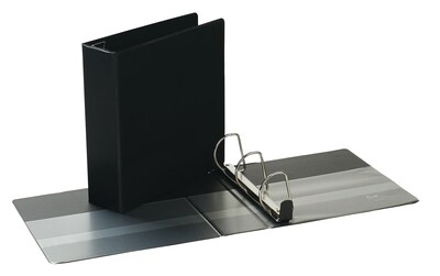 Quill Brand® Heavy Duty 3" 3 Ring Non View Binder, Easy Open D Rings, Black (780501)