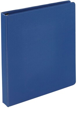 Quill Brand® Heavy Duty 1-1/2" 3 Ring Non View Binder, Easy Open D Rings, Blue (780302)