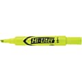 Avery Hi-Liter Desk Style Highlighters, Chisel Tip, Fluorescent Yellow Ink, 12/Pk (24000)