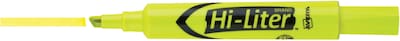 Avery Hi-Liter Desk Style Highlighters, Chisel Tip, Fluorescent Yellow Ink, 12/Pk (24000)