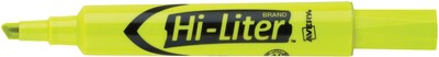 Avery Hi-Liter Desk Style Highlighters, Chisel Tip, Fluorescent Yellow Ink, 12/Pk (24000)