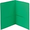 Smead 2-Pocket Portfolio Folder, Green, 25/Box (87855)