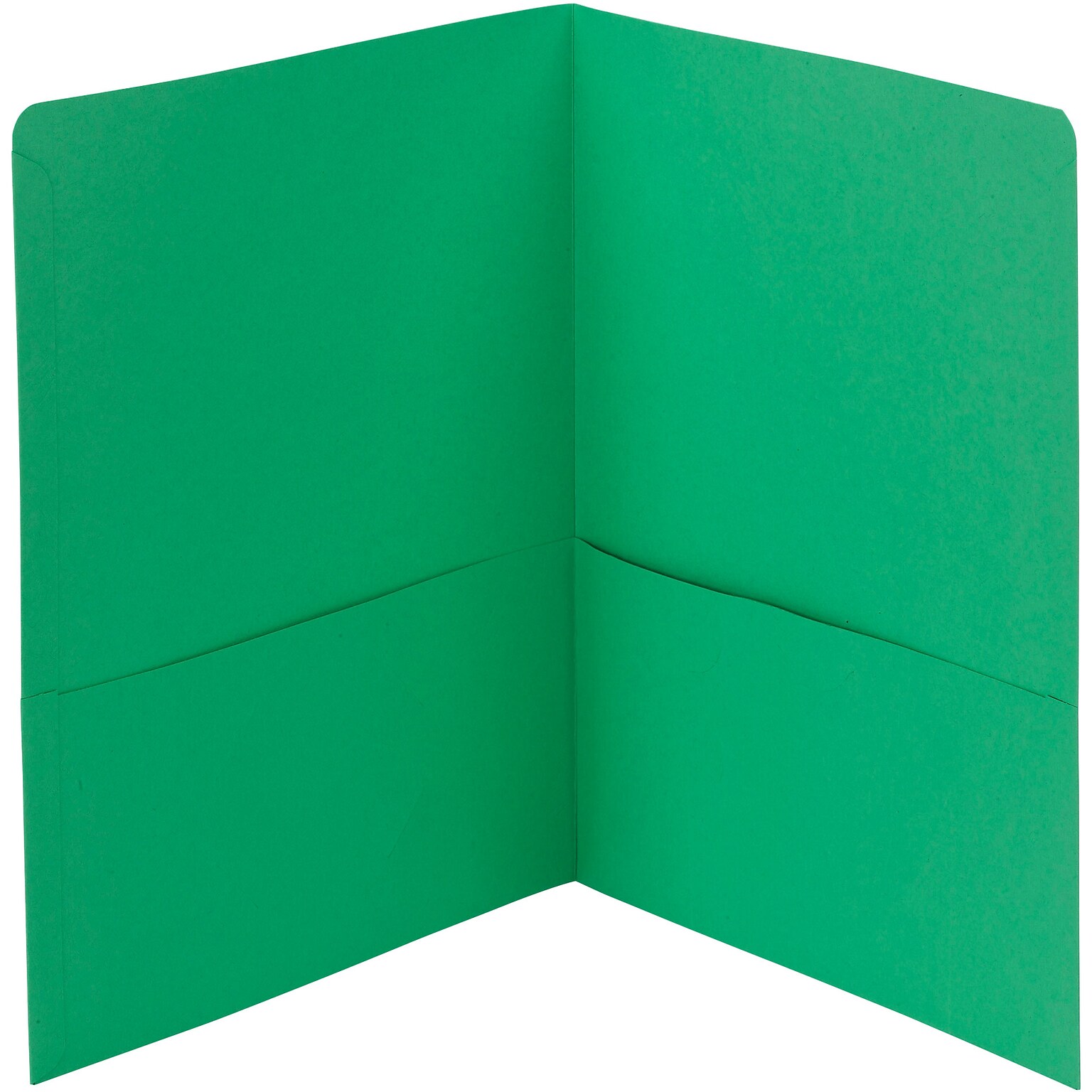 Smead 2-Pocket Portfolio Folder, Green, 25/Box (87855)