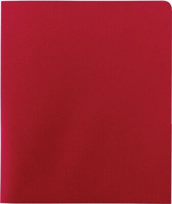 Smead Two Pocket Portfolios, Red, 1/2 Capacity, 11x 8 1/2, 25/Box