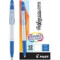 Pilot FriXion Colors Erasable Marker Pen, Bold Point, Blue Ink, Box of 12