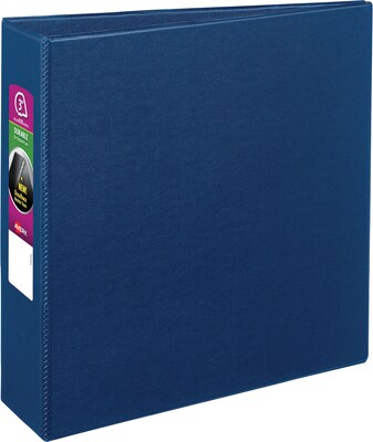Avery Durable Heavy Duty 3 3-Ring Non-View Binder, Blue (07700)