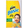 Bounty Basic Full Sheet Kitchen Rolls Paper Towel, 1-Ply, 44 Sheets/Roll, 30 Rolls/Carton (92976)