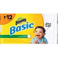 Bounty® Basic Full Sheet Paper Towels, 1-Ply, White, 66 Sheets/Roll, 8 Giant Rolls/Carton (92966)