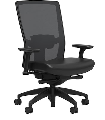 Union & Scale™ Workplace2.0™ 500 Series Vinyl and Mesh Task Chair, Black (51974)