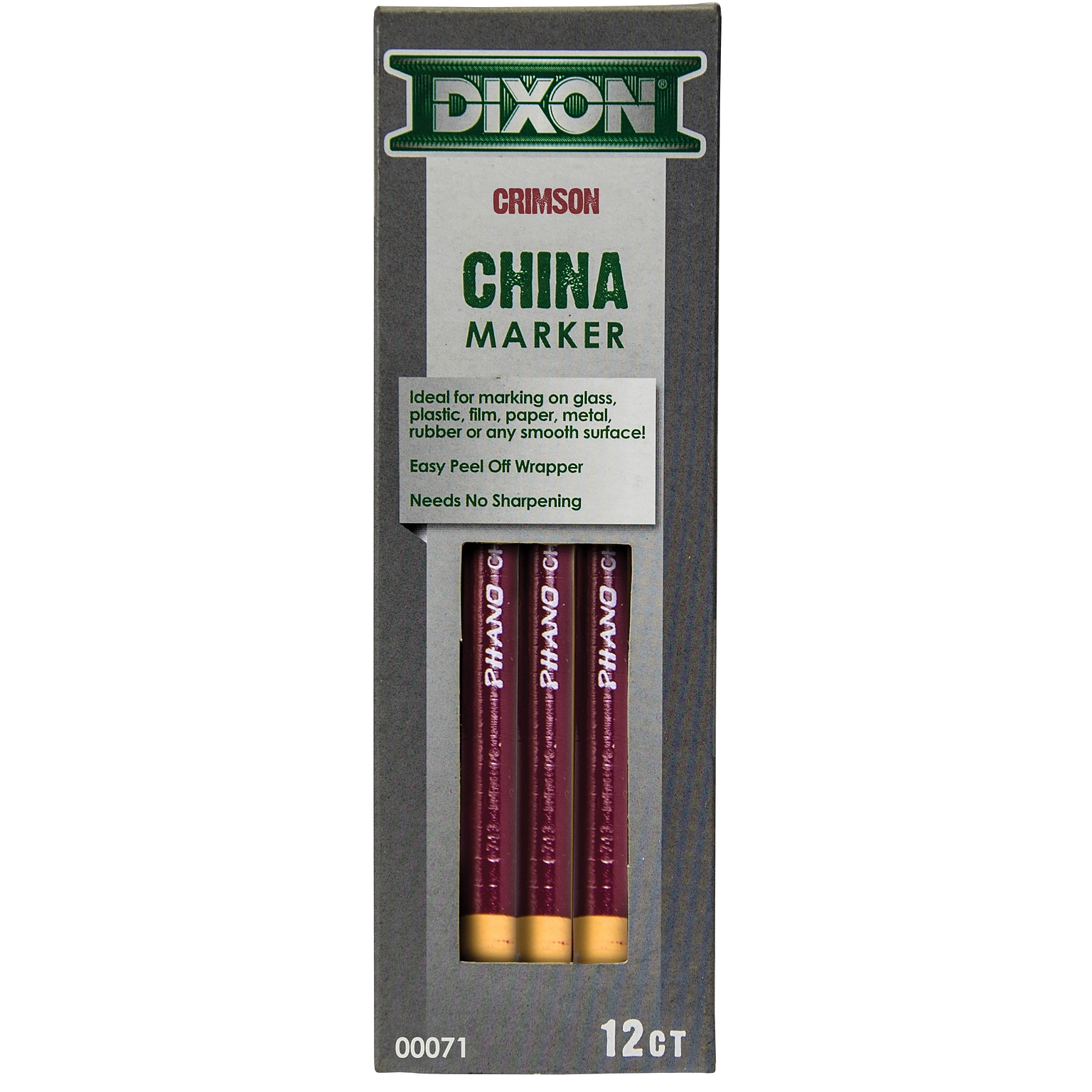 Dixon China Markers, Crimson Red