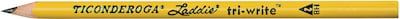 Ticonderoga Laddie tri-write Pencils without Eraser, No. 2, Box of 36 (DIX13044)