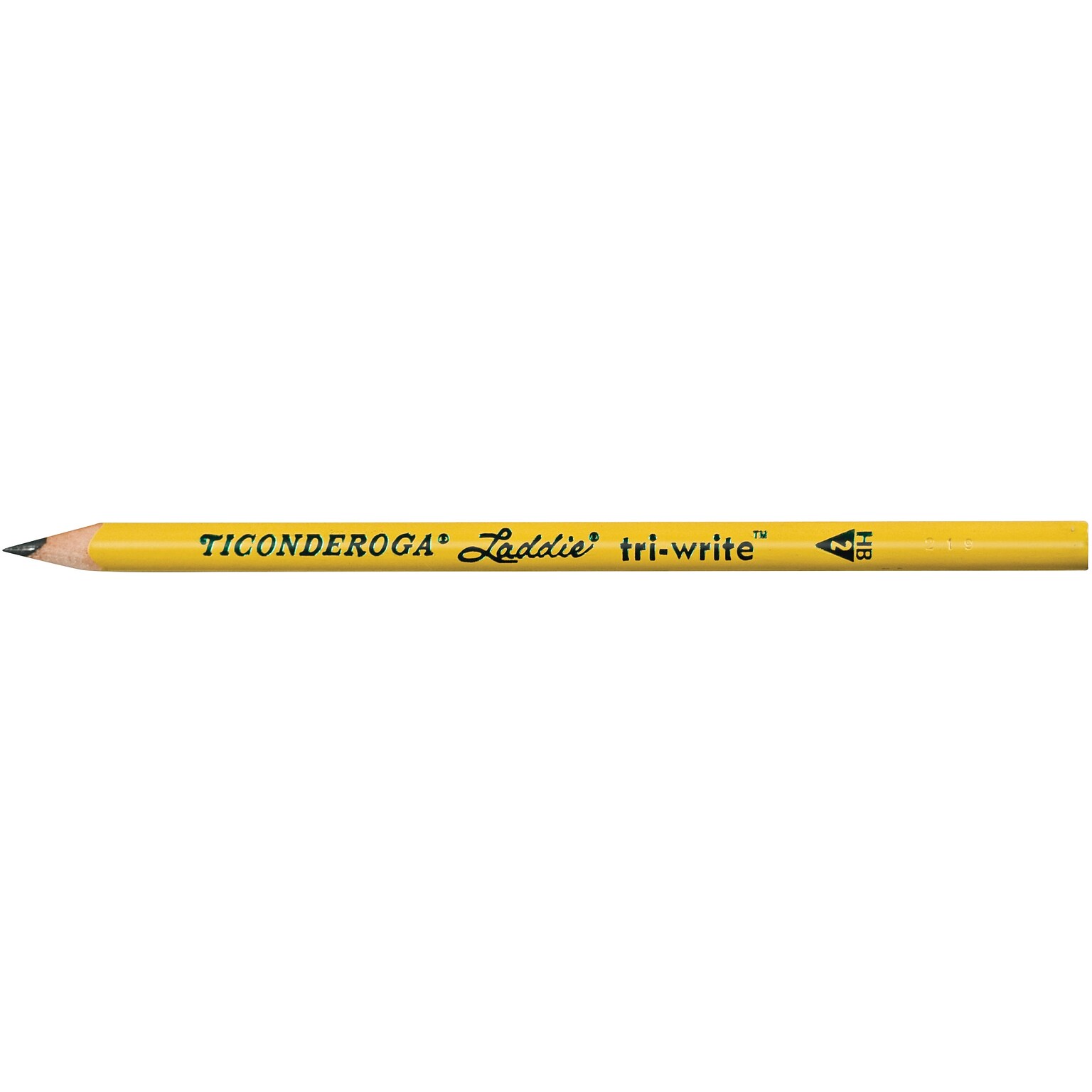 Ticonderoga Laddie tri-write Pencils without Eraser, No. 2, Box of 36 (DIX13044)