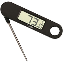 Taylor Digital Folding Probe Thermometer, Black