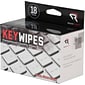 Advantus KeyWipes Premoistened Cleaning Wipes/Cloths, 18/Box (RR1233)