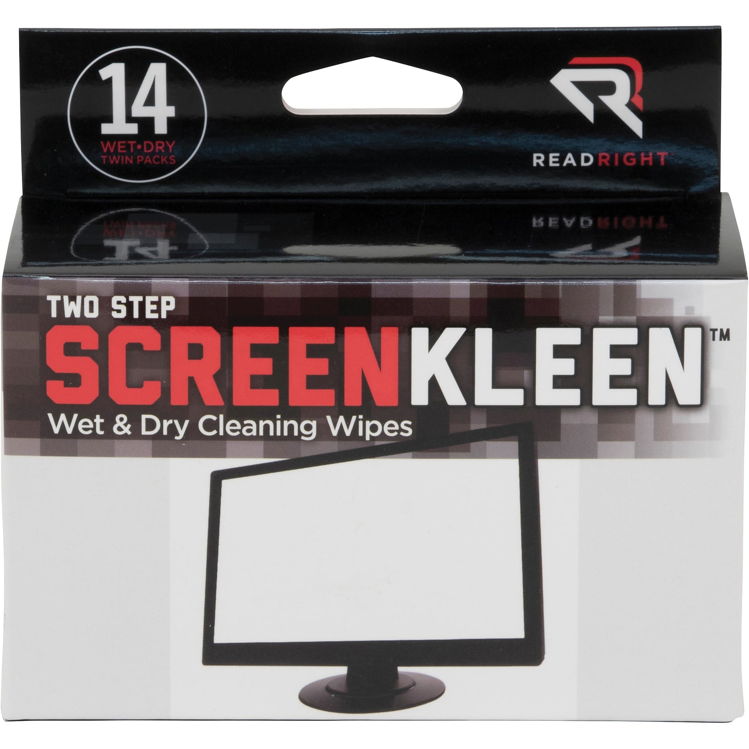 Read Right Kleen & Dry Screen Cleaner, 14/Box