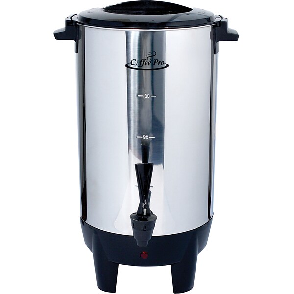 Coffee Pro Stainless Steel 100-Cup Percolating Urn