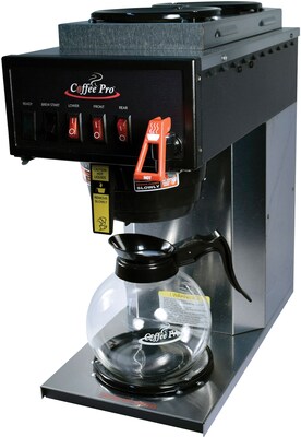 Coffee Pro® 36 Cup High-Capacity Institutional Plumbed-In Coffee Brewer, Stainless Steel