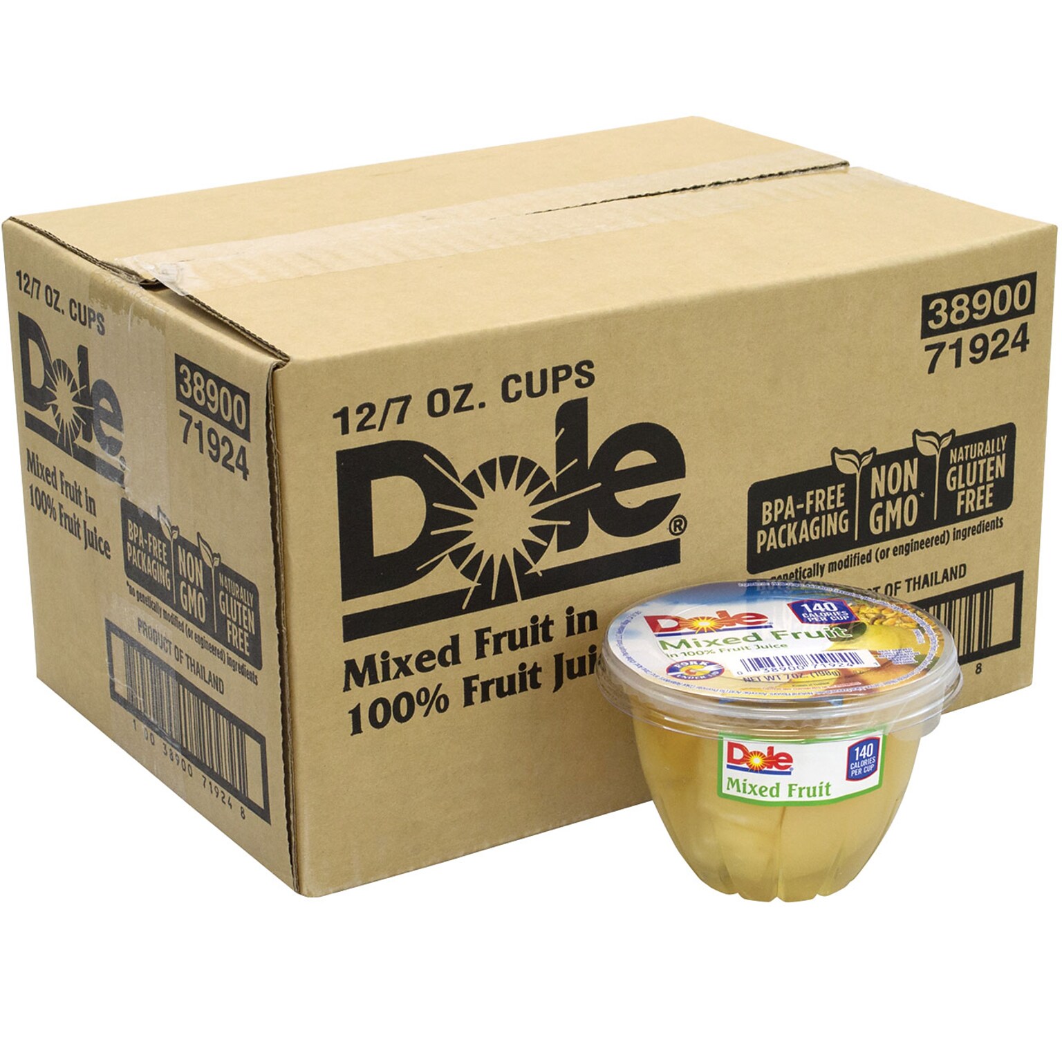 Dole Mixed Fruit Cup, 7 oz., 12/Pack (209-02549)