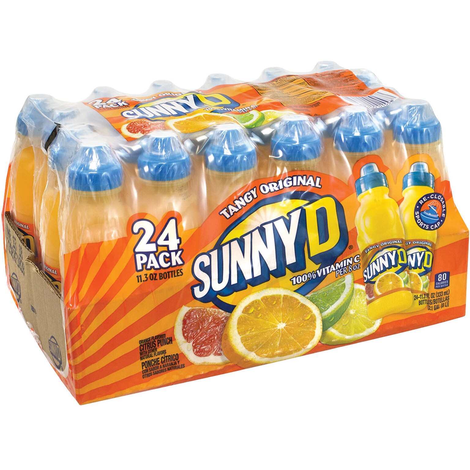 Sunny D Tangy Original, 11.3 Fl oz. 24/Pack (209-02554)