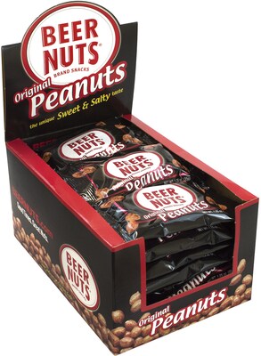 Beer Nuts Original Peanuts, 1.25 oz, 24 Count (209-02555)