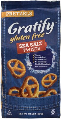Gratify Gluten-Free Sea Salt Pretzel Twists, 10.5 oz, 6 Pack (209-02570)