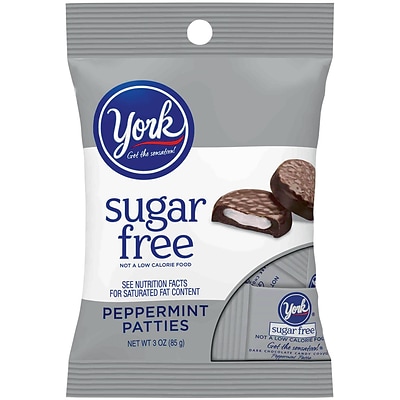 York Sugar Free Peppermint Pattie, 3 Oz., 12/Pack (246-01076)