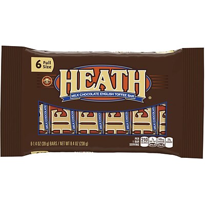 HEATH Toffee Bars, 6-Count, 8.4 oz, 2 Pack (246-01162)