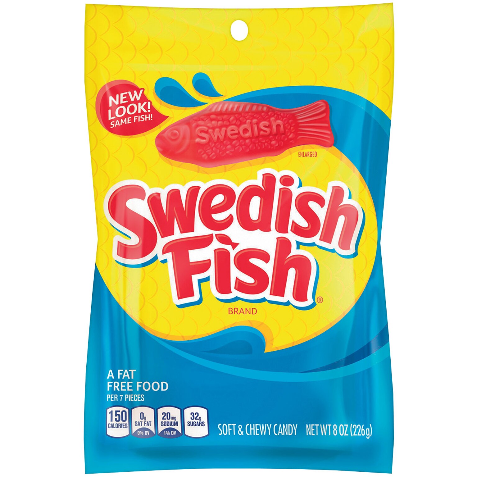 Swedish Fish Original Soft & Chewy Candy, 8 oz, 12/Pack (304-00039)