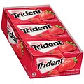 Trident Sugar Free Strawberry Twist Gum, 14 Pieces/Pack, 12/Pack (304-00060)