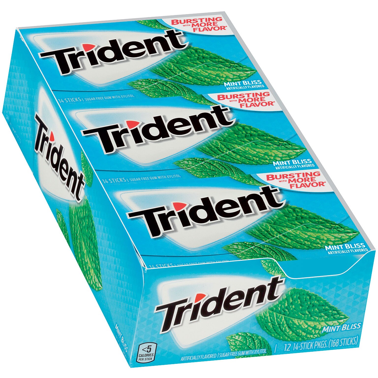 Trident Sugar Free Mint Bliss Gum, 14 Pieces/Pack, 12/Pack (304-00065)