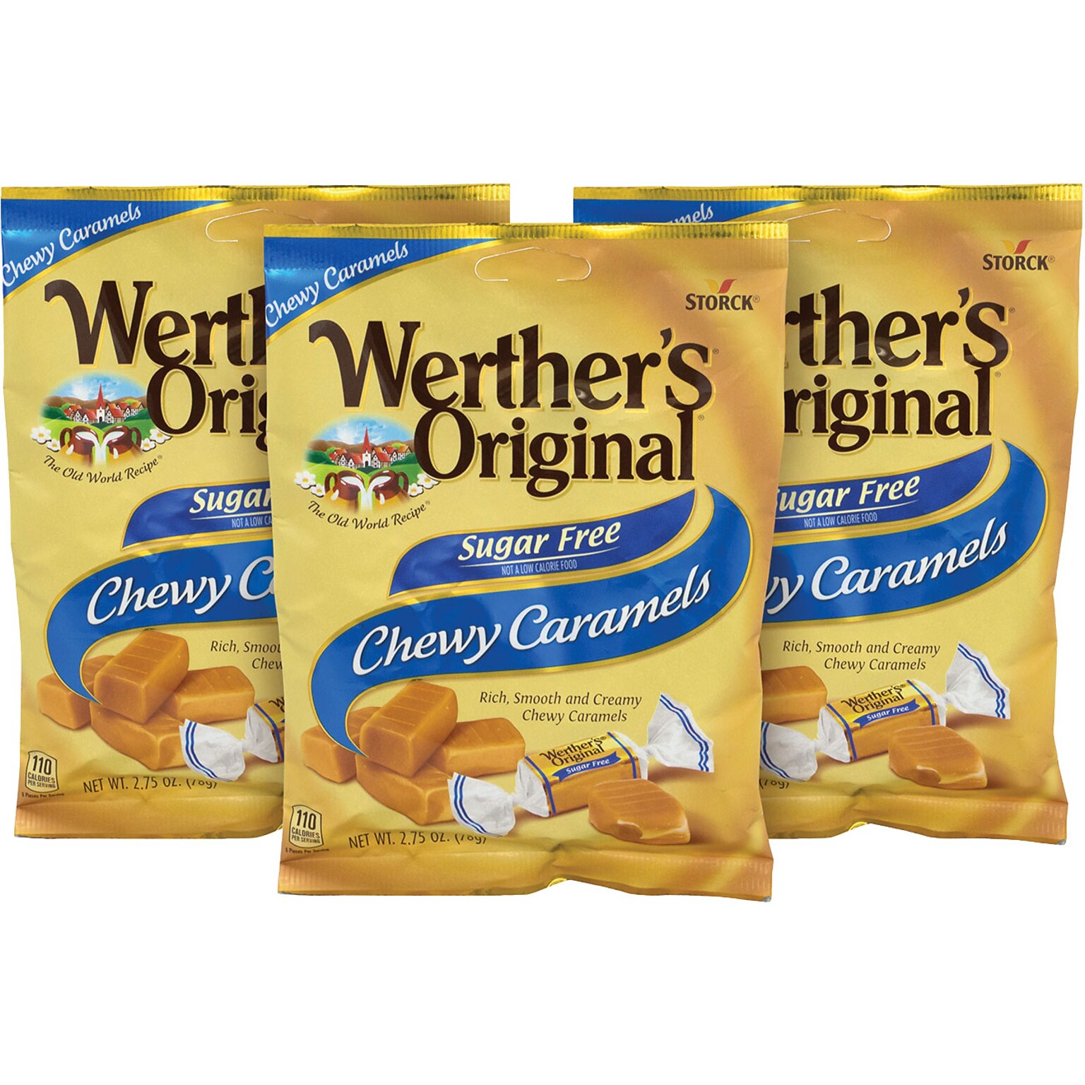 Werthers Original Chewy Sugar Free Caramel Hard Candy, 2.75 oz., (302-01006)