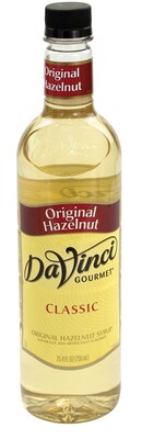 DaVinci Gourmet Hazelnut Syrup, 750 ml., 4/Pack (307-00024)