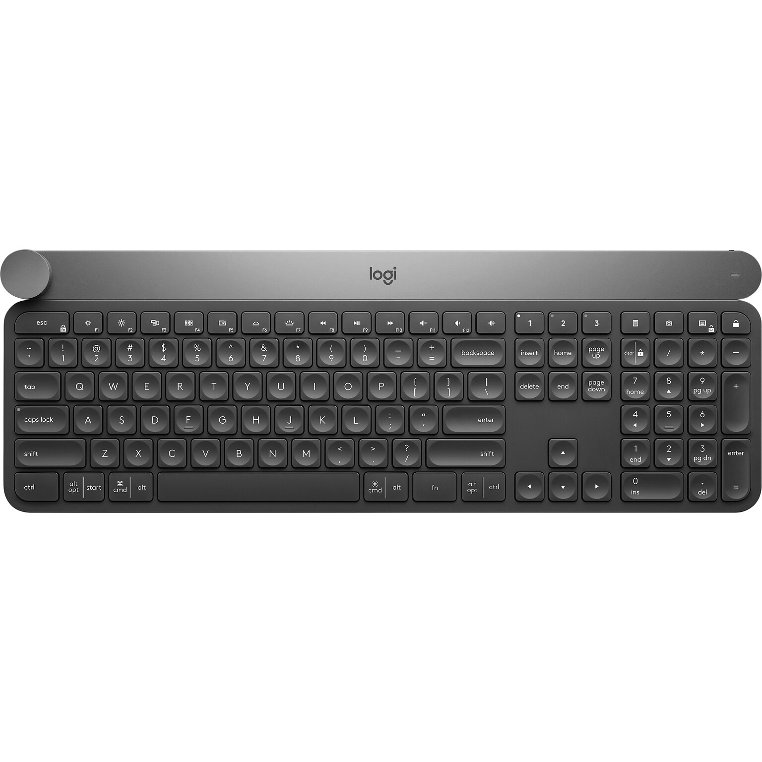 Logitech Craft Advanced with Creative Input Dial Wireless Keyboard, Gray (920-008484)