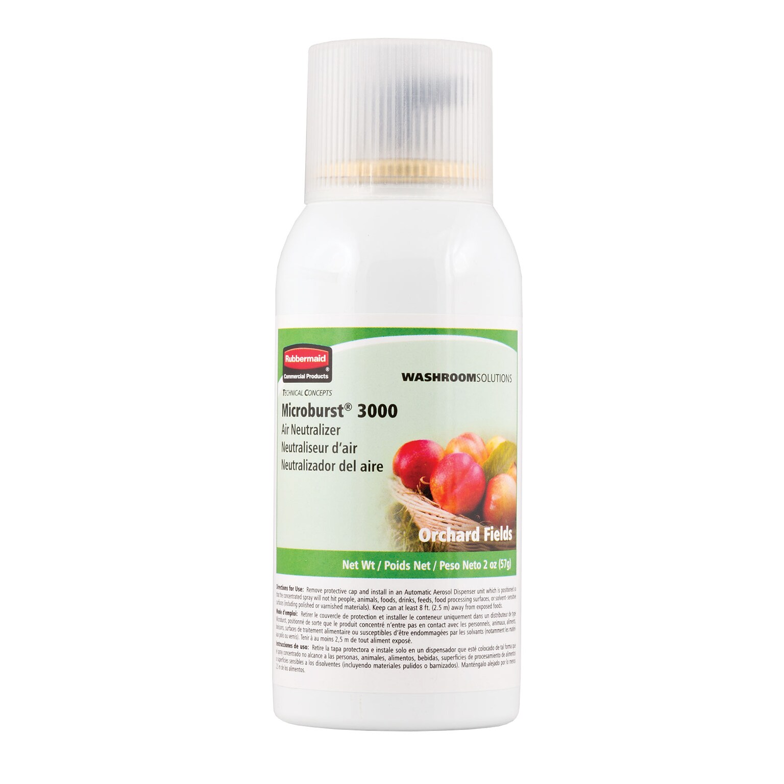 Rubbermaid Commercial Products Orchard Fields Aerosol Air Freshener Refill, 2.6 oz., 12/Pk (RCP4012561)