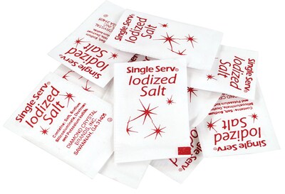 Single Serve Iodized Salt Packet 3000 Count