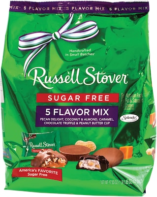 Russell Stover Sugar-Free Chocolates 5 Flavor Mix, 17.85 oz
