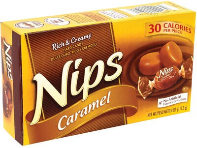 Nips Caramel 4 oz, 12 Count