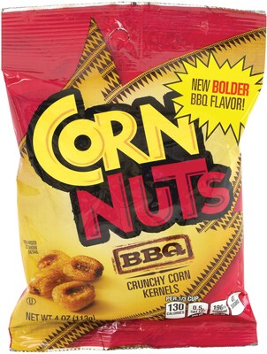 Corn Nuts® Crunchy Corn Kernels, 4 oz. Bags, BBQ, 12/Box (07824)