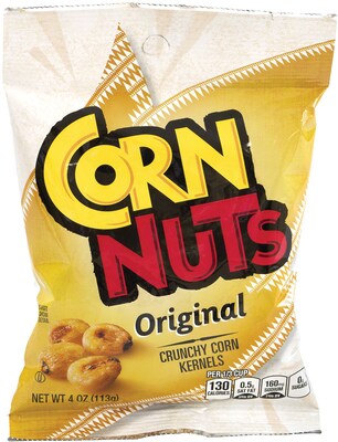 Corn Nuts® Crunchy Corn Kernels, 4 oz. Bags, Original, 12/Box (07819)