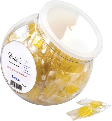 Edas Lemon Hard Candy Sugar-Free Tub, 1 lb (209-02466)