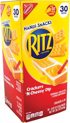 Ritz Crackers N Cheesy Dip, 30 Count