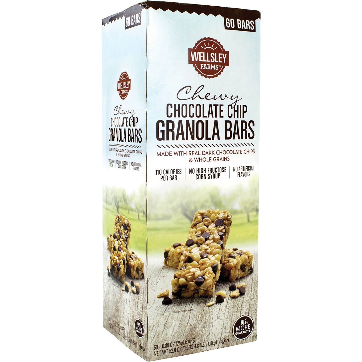 Wellsley Farms Chewy Chocolate Granola Bar, 0.88 oz., 60 Bars/Box (220-00538)