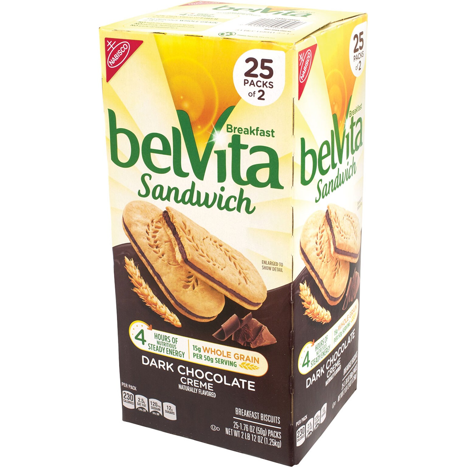 BelVita Chocolate Breakfast Bar, 1.76 oz., 25 Bars/Box (220-00570)