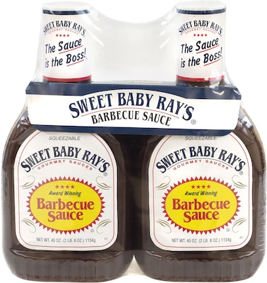 Sweet Baby Rays BBQ Sauce, 40 oz., 2/Pack (220-00586)