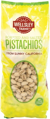 Wellsley Farms Roasted and Salted Pistachios, 2.5 lb