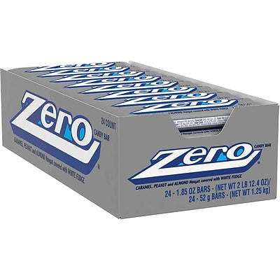 ZERO Candy Bars, 1.85 oz, 24 Count