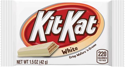 Kit Kat White Crème Milk Chocolate Candy Bar, 1.5 oz., 24 (246-00182)