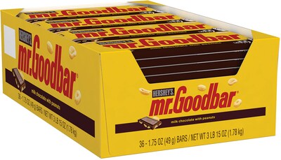 MR. GOODBAR Milk Chocolate Bars, 1.75 oz, 36 Count