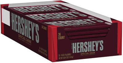 HERSHEYS SPECIAL DARK Mildly Sweet Chocolate Bars, 1.45 oz, 36 Count